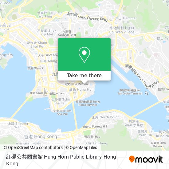 紅磡公共圖書館 Hung Hom Public Library map