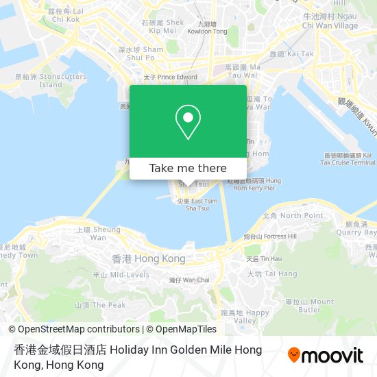 香港金域假日酒店 Holiday Inn Golden Mile Hong Kong map