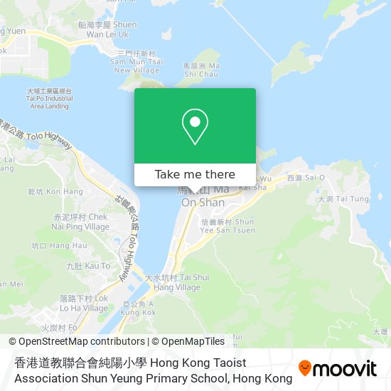 香港道教聯合會純陽小學 Hong Kong Taoist Association Shun Yeung Primary School map