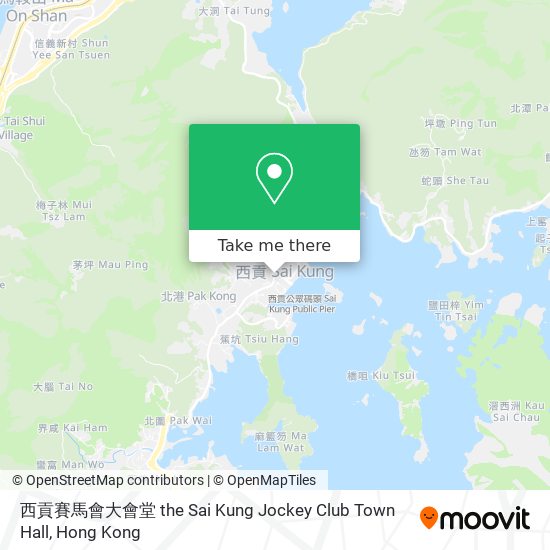 西貢賽馬會大會堂 the Sai Kung Jockey Club Town Hall map