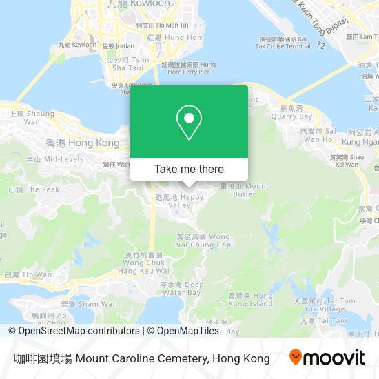咖啡園墳場 Mount Caroline Cemetery地圖