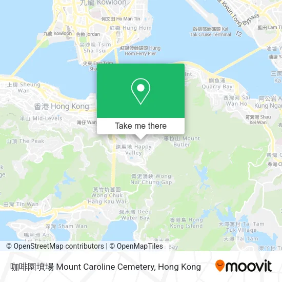咖啡園墳場 Mount Caroline Cemetery地圖