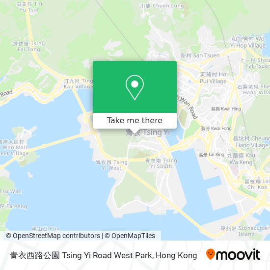 青衣西路公園 Tsing Yi Road West Park地圖