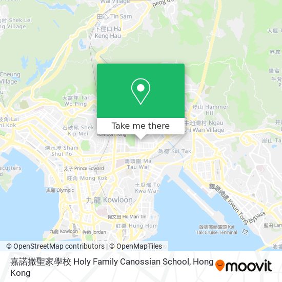 嘉諾撒聖家學校 Holy Family Canossian School map