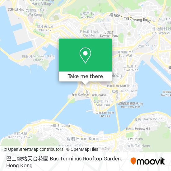 巴士總站天台花園 Bus Terminus Rooftop Garden map