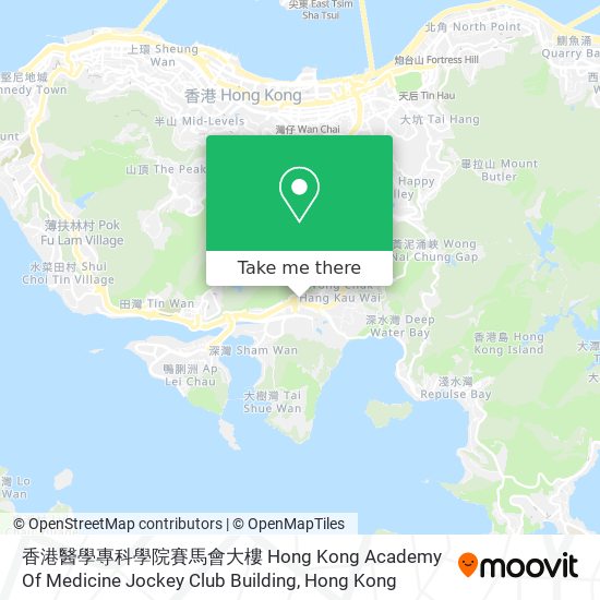 香港醫學專科學院賽馬會大樓 Hong Kong Academy Of Medicine Jockey Club Building map