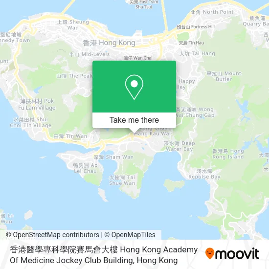 香港醫學專科學院賽馬會大樓 Hong Kong Academy Of Medicine Jockey Club Building地圖