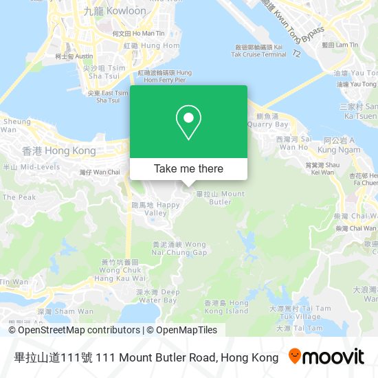 畢拉山道111號 111 Mount Butler Road map