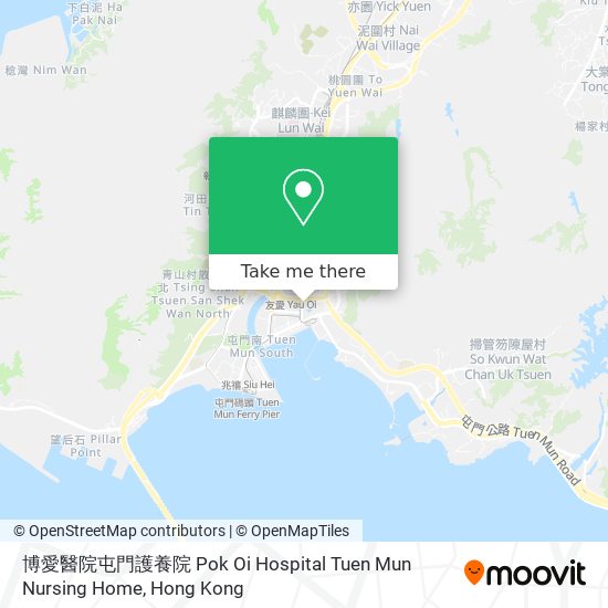 博愛醫院屯門護養院 Pok Oi Hospital Tuen Mun Nursing Home map