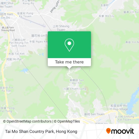 Tai Mo Shan Country Park地圖