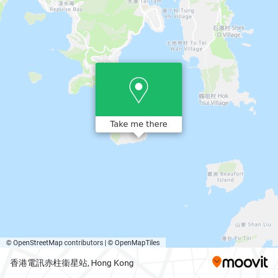 香港電訊赤柱衞星站 map
