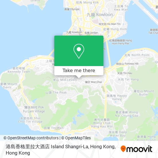 港島香格里拉大酒店 Island Shangri-La, Hong Kong map