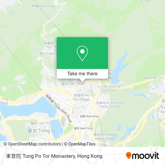東普陀 Tung Po Tor Monastery map