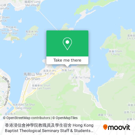 香港浸信會神學院教職員及學生宿舍 Hong Kong Baptist Theological Seminary Staff & Students Quarters map