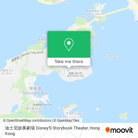 迪士尼故事劇場 Disney’S Storybook Theater map