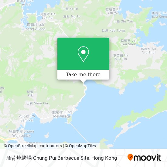 涌背燒烤場 Chung Pui Barbecue Site map