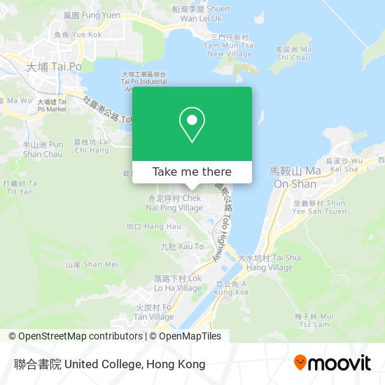 聯合書院 United College map