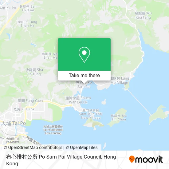 布心排村公所 Po Sam Pai Village Council map