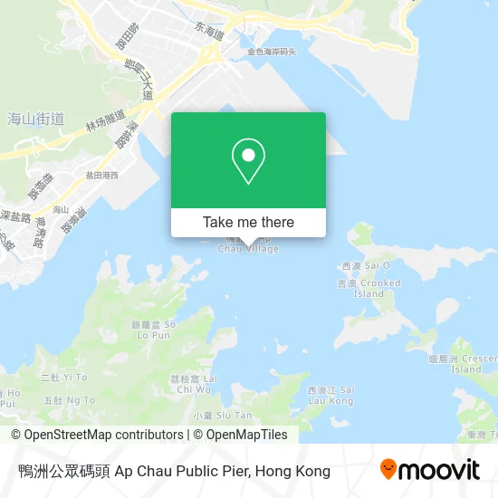鴨洲公眾碼頭 Ap Chau Public Pier map