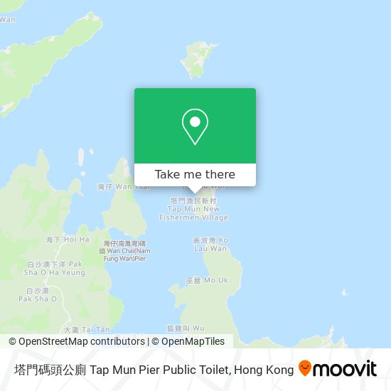 塔門碼頭公廁 Tap Mun Pier Public Toilet map