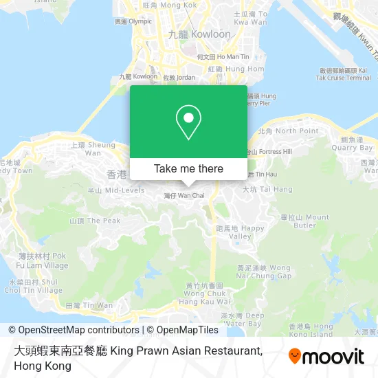大頭蝦東南亞餐廳 King Prawn Asian Restaurant map