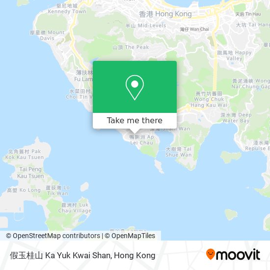假玉桂山 Ka Yuk Kwai Shan map