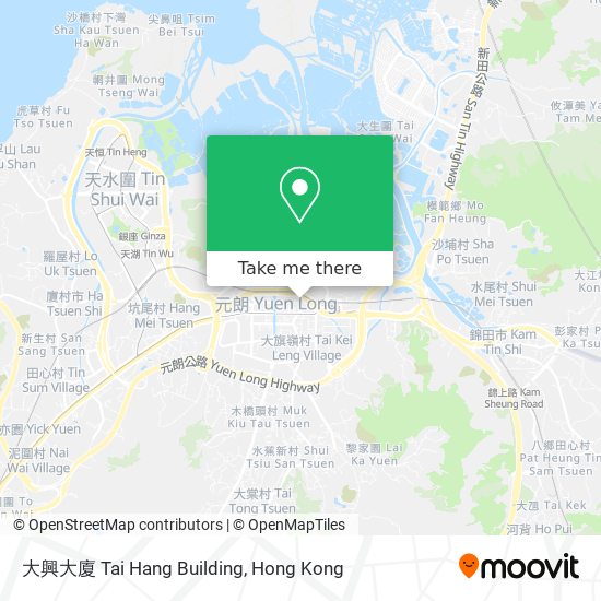 大興大廈 Tai Hang Building map