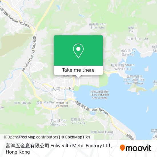 富鴻五金廠有限公司 Fulwealth Metal Factory Ltd. map