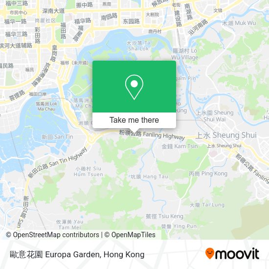 歐意花園 Europa Garden map