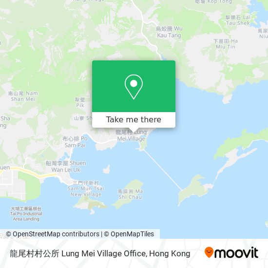 龍尾村村公所 Lung Mei Village Office map