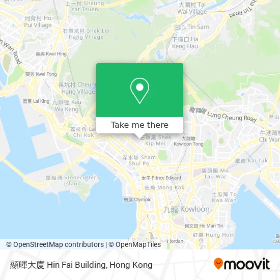 顯暉大廈 Hin Fai Building map
