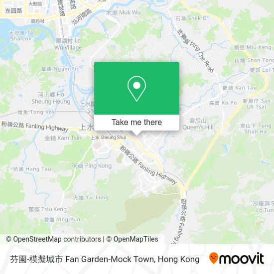 芬園-模擬城市 Fan Garden-Mock Town map