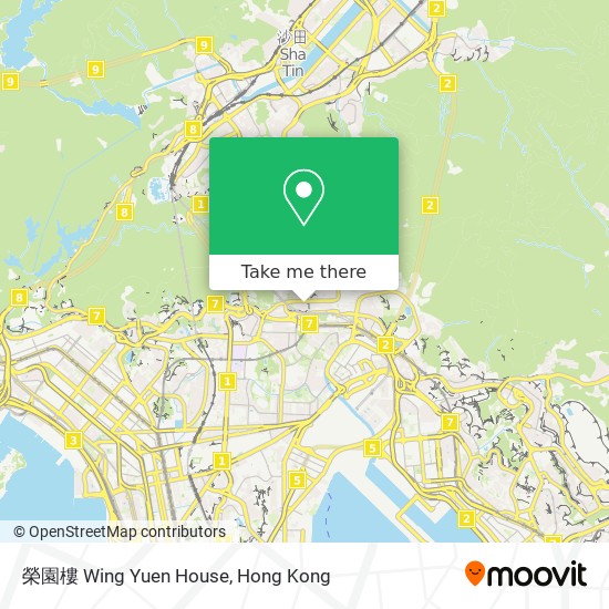 榮園樓 Wing Yuen House map