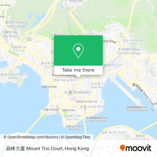 鼎峰大廈 Mount Trio Court map