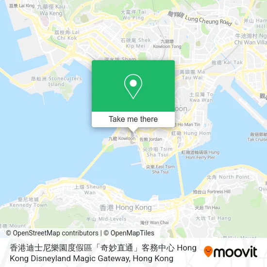 香港迪士尼樂園度假區「奇妙直通」客務中心 Hong Kong Disneyland Magic Gateway地圖