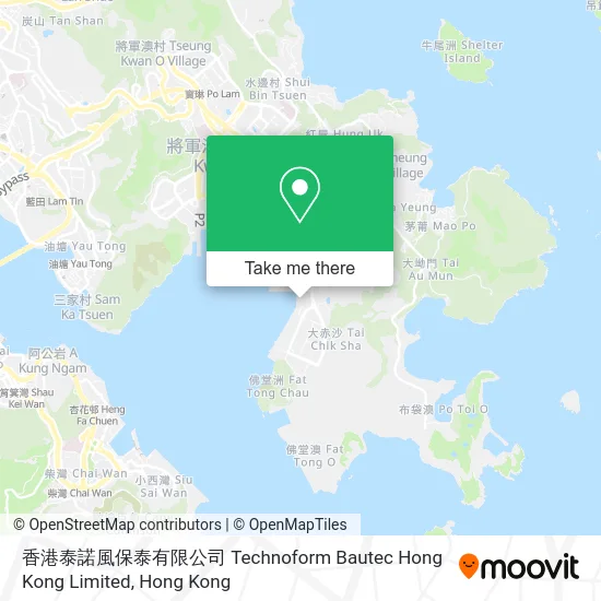 香港泰諾風保泰有限公司 Technoform Bautec Hong Kong Limited map