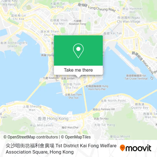 尖沙咀街坊福利會廣場 Tst District Kai Fong Welfare Association Square map