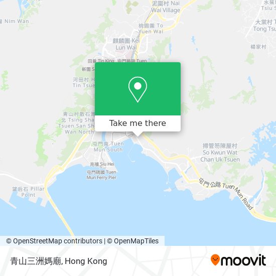 青山三洲媽廟 map