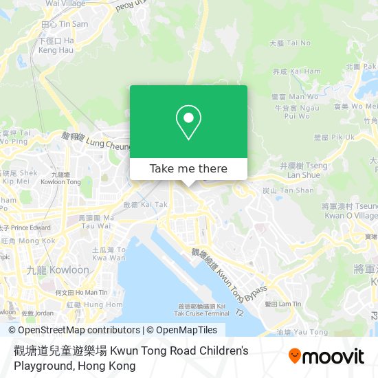 觀塘道兒童遊樂場 Kwun Tong Road Children's Playground map