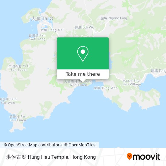 洪侯古廟 Hung Hau Temple map