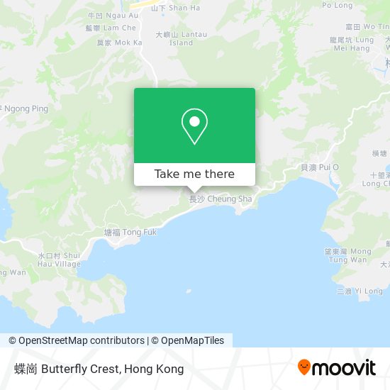 蝶崗 Butterfly Crest map