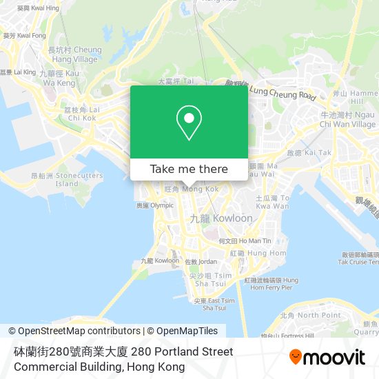 砵蘭街280號商業大廈 280 Portland Street Commercial Building map