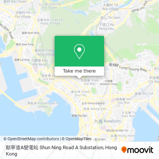 順寧道A變電站 Shun Ning Road A Substation map