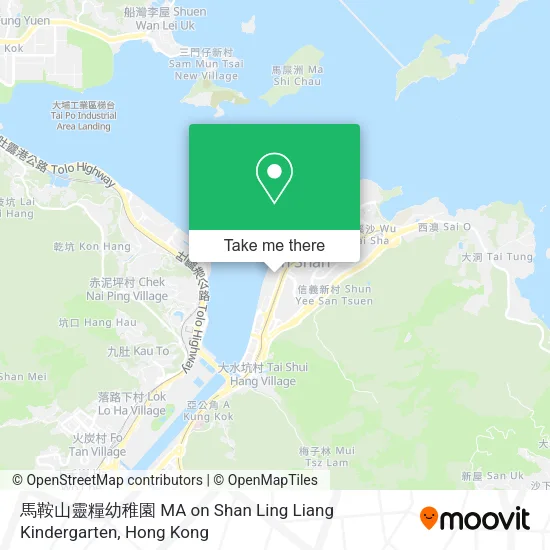 馬鞍山靈糧幼稚園 MA on Shan Ling Liang Kindergarten地圖