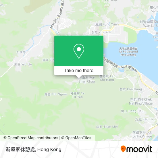 新屋家休憩處地圖
