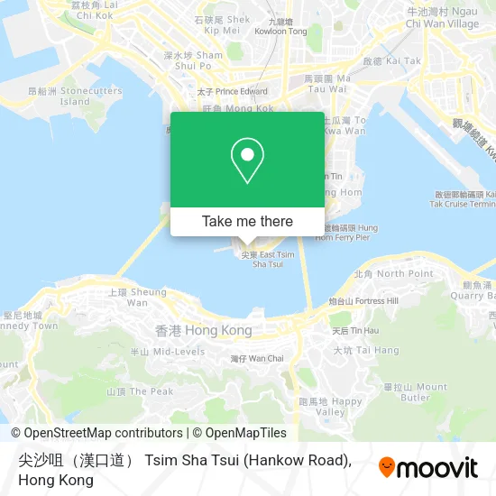 尖沙咀（漢口道） Tsim Sha Tsui (Hankow Road)地圖