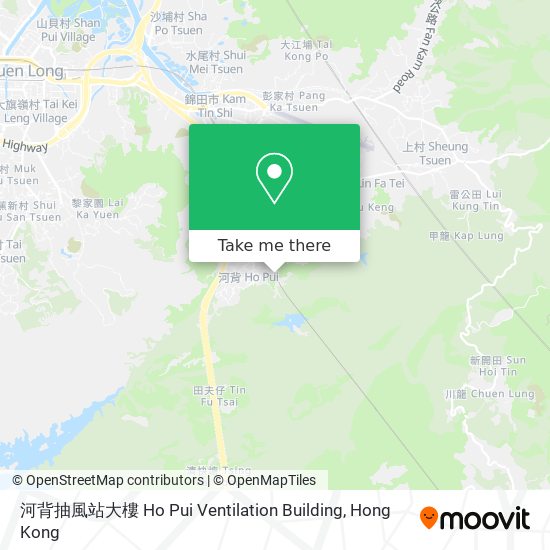 河背抽風站大樓 Ho Pui Ventilation Building map