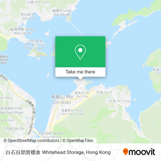 白石自助貨櫃倉 Whitehead Storage map