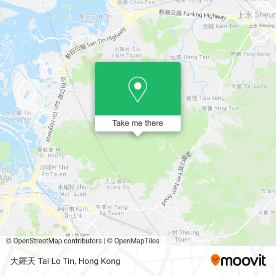 大羅天 Tai Lo Tin map