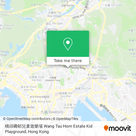 橫頭磡邨兒童遊樂場 Wang Tau Hom Estate Kid Playground地圖
